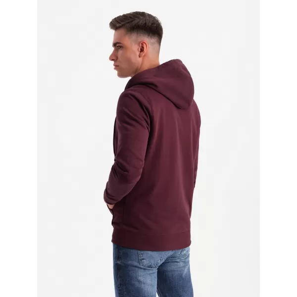  Pánska mikina OMBRE om-ssbz-0160 gaštan 