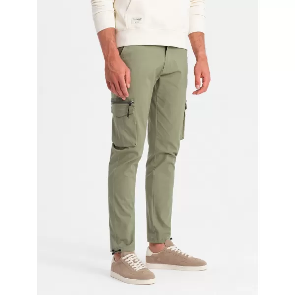  Pánske nohavice OMBRE om pacg-0196 Olive 