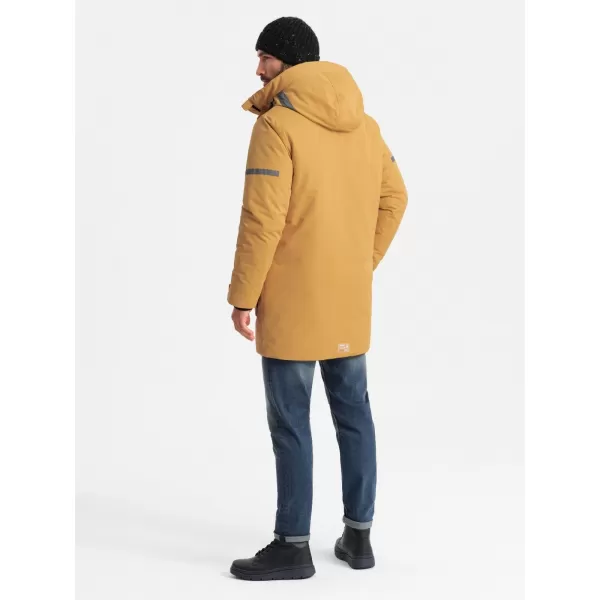  Pánska bunda OMBRE om-jalj-0169 žltá 