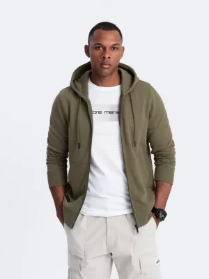 Pánska mikina OMBRE om-ssbz-0160 Olive