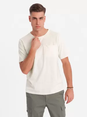 Pánske tričko OMBRE OM-TSCT-0171 BIELA