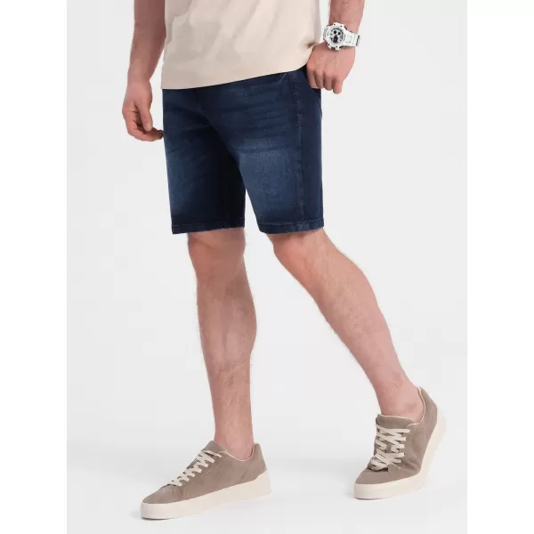  Pánske šortky OMBRE om-srds-0145 tmavo modrá 