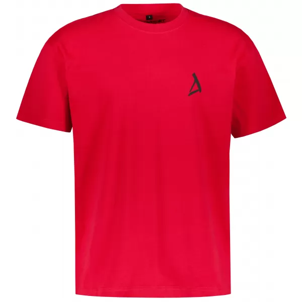  Pánske oversized tričko ALTISPORT BYB/ALM002BY102 ČERVENÁ 