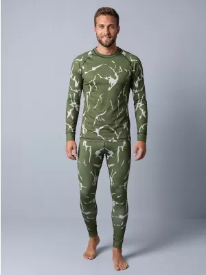 Prémiové pánske funkčné termo nohavice ALTISPORT VOJ/ALM052TER02 KAKI