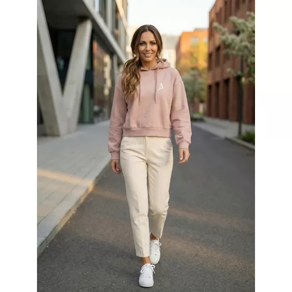  Dámska mikina z organickej bavlny ALTISPORT BYB/ALW002BY183 STARORUŽOVÁ 