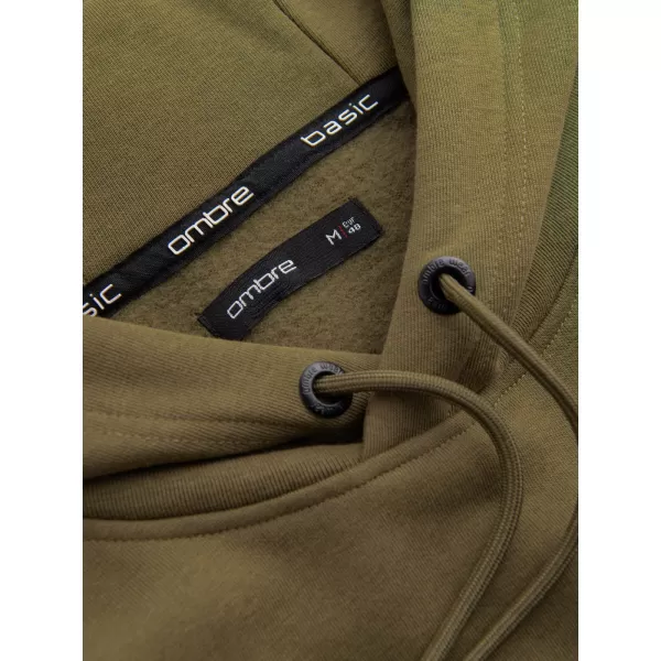  Pánska mikina OMBRE om-ssbn-0161 Olive 