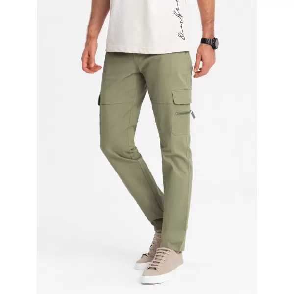  Pánske nohavice OMBRE om-pacg-0204 Olive 