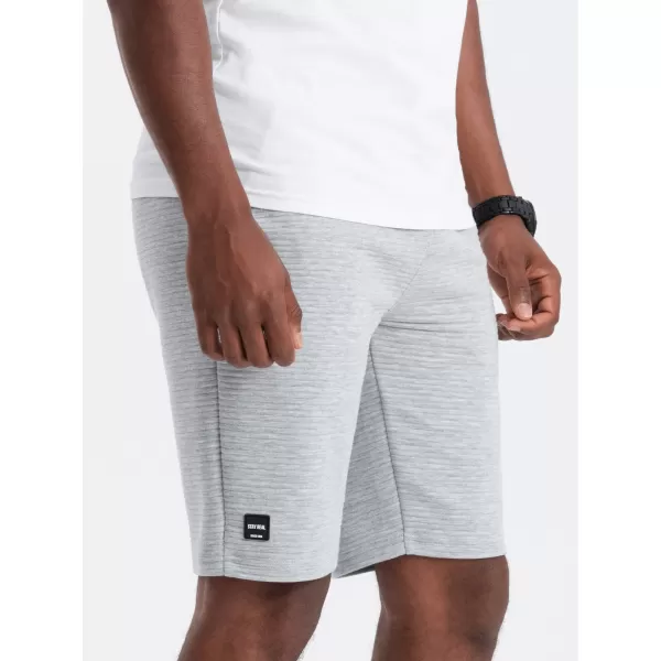  Pánske šortky OMBRE om-srsk-0150 šedé 