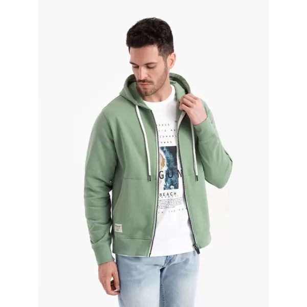  Pánska mikina OMBRE om-ssbz-0178 zelená 