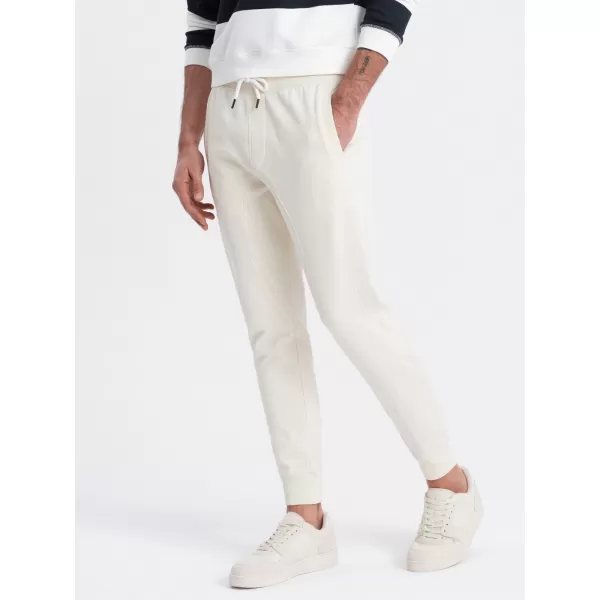  Pánske tepláky OMBRE om -pabs-0173 CREAM 