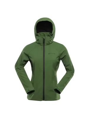 Dámska softshellová bunda ALPINE PRO HOORA LJCD590 zelená