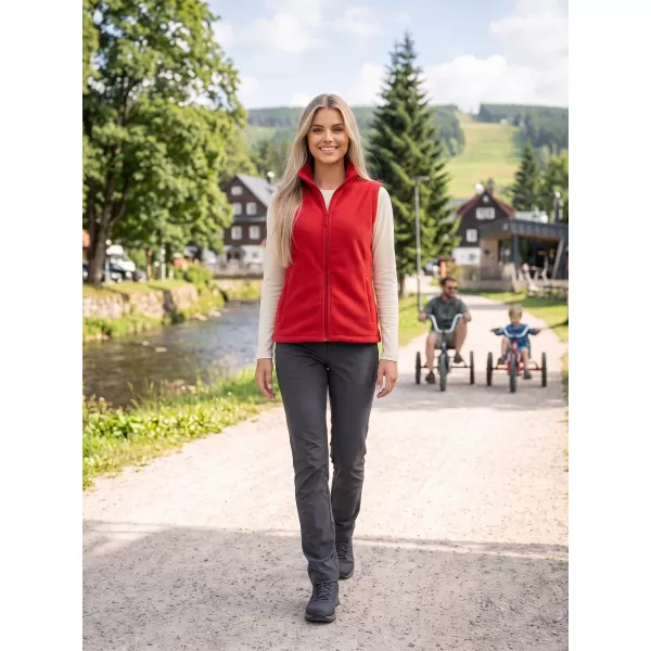  Fleecová unisex vesta ALTISPORT NoPrint NP/ALU815 ČERVENÁ 