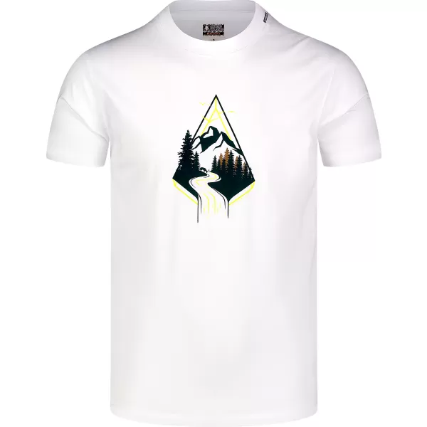  Pánske bavlnené tričko NORDBLANC ARROWHEAD NBFMT8140 biela 