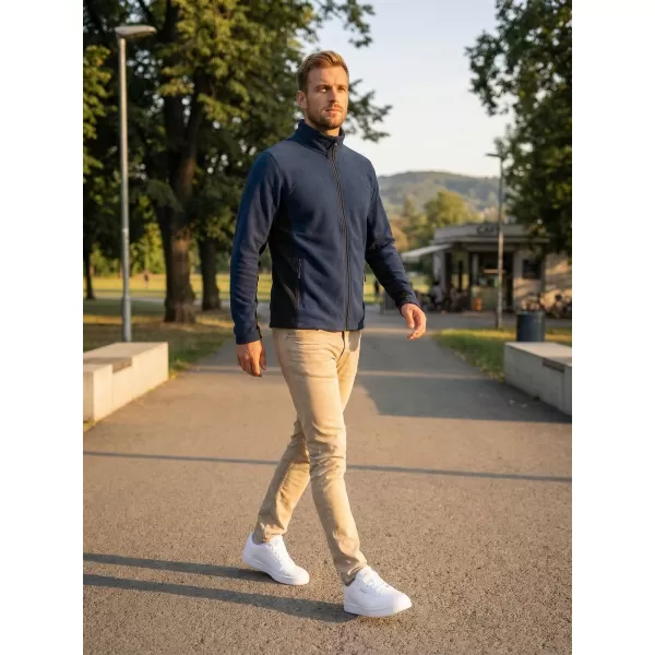  Pánska fleecová mikina ALTISPORT NoPrint NP/ALM725 NÁMORNÍCKA MODRÁ 