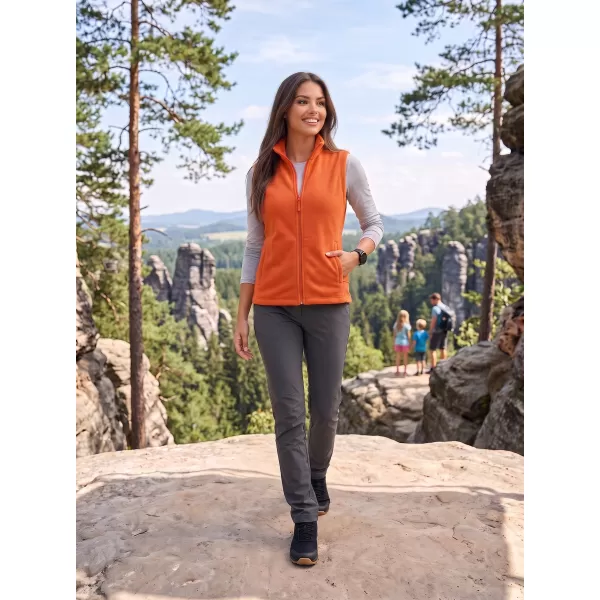  Fleecová unisex vesta ALTISPORT NoPrint NP/ALU815 ORANŽOVÁ 