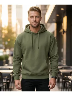 Pánska mikina ALTISPORT NoPrint NP/ALM024 KHAKI