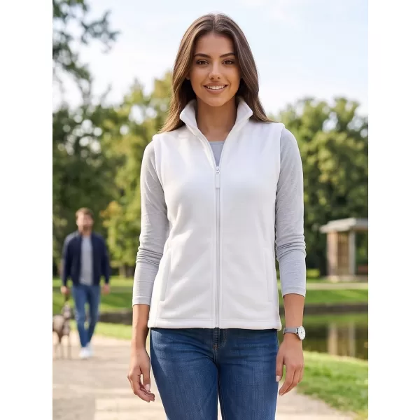  Fleecová unisex vesta ALTISPORT NoPrint NP/ALU815 BIELA 