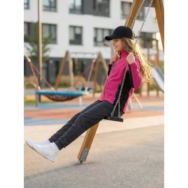  Detská fleecová mikina ALTISPORT NoPrint NP/ALK925 PURPUROVÁ 