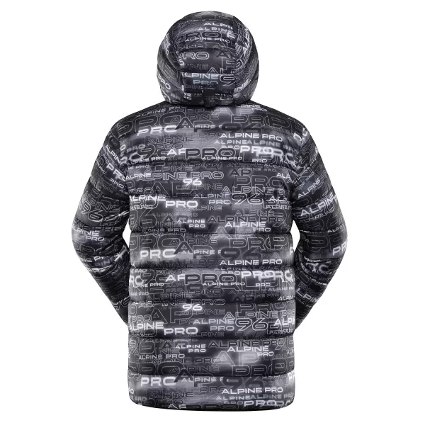  Pánska obojstranná bunda hi-therm ALPINE PRO EROM MJCD628 ČIERNA 