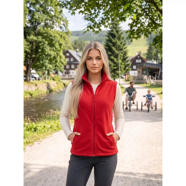  Fleecová unisex vesta ALTISPORT NoPrint NP/ALU815 ČERVENÁ 