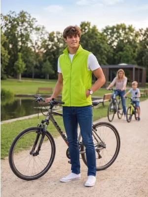 Fleecová unisex vesta ALTISPORT NoPrint NP/ALU815 VÁPNO