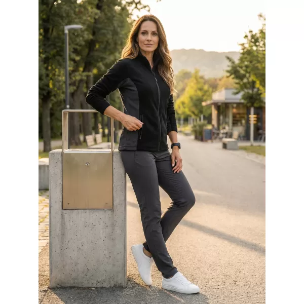  Dámska fleecová mikina ALTISPORT NoPrint NP/ALW825 ČIERNA 