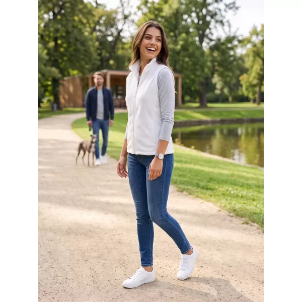  Fleecová unisex vesta ALTISPORT NoPrint NP/ALU815 BIELA 