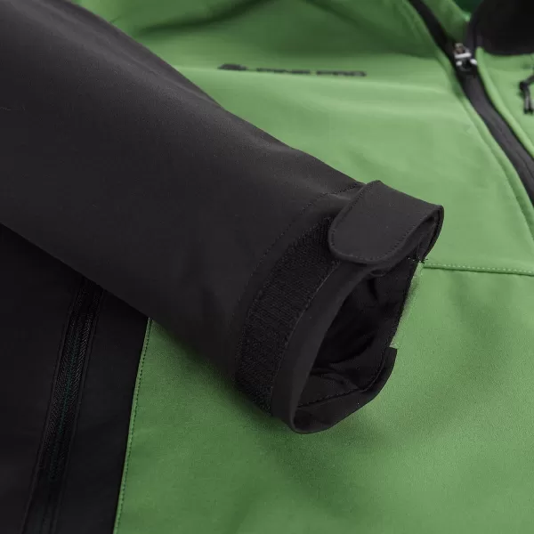  Pánska bunda so softshell ALPINE PRO ESPRIT MJCD622 ZELENÝ 