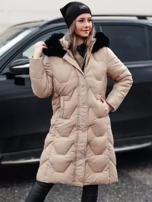 Dámsky kabát DSTREET WINTERACT TY4777 BÉŽOVÁ