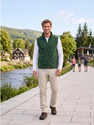 Fleecová unisex vesta ALTISPORT NoPrint NP/ALU815 FĽAŠKOVO ZELENÉ