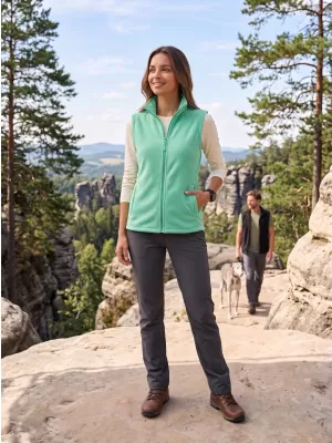 Fleecová unisex vesta ALTISPORT NoPrint NP/ALU815 MÄTA