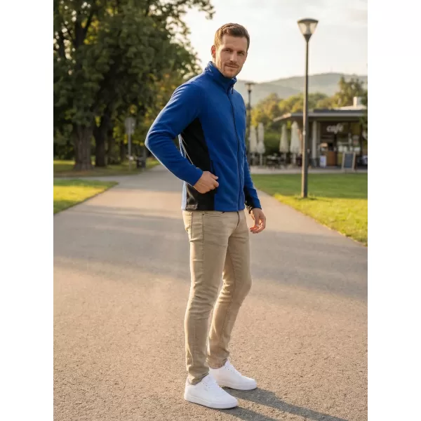  Pánska fleecová mikina ALTISPORT NoPrint NP/ALM725 KRÁĽOVSKÁ MODRÁ 