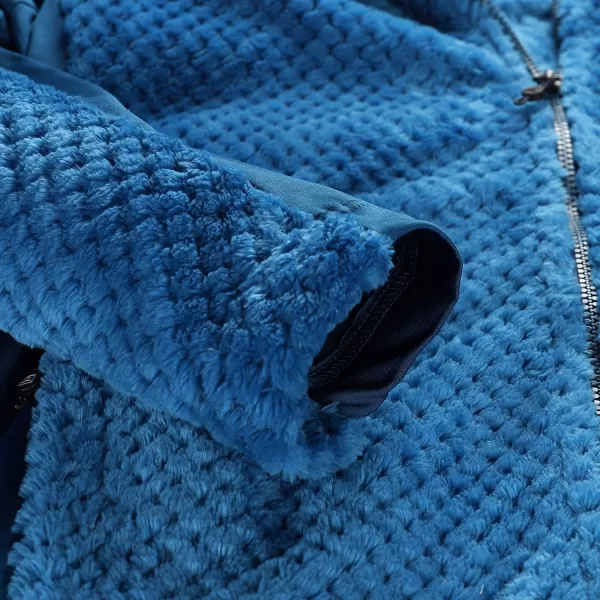  Teplá mikina ALPINE PRO LOMM MSWD388 MODRÝ MYKONOS 