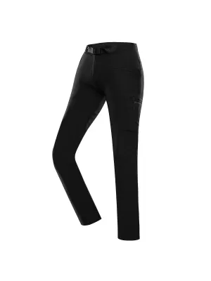 Ženské softshell nohavice ALPINE PRO CORBA LPAD663 ČIERNY