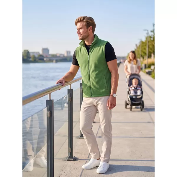  Fleecová unisex vesta ALTISPORT NoPrint NP/ALU815 TRÁVOVO ZELENÁ 