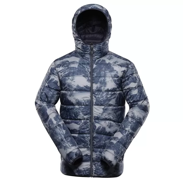  Pánska obojstranná bunda hi-therm ALPINE PRO EROM MJCD628 MODRÁ INDIGO 