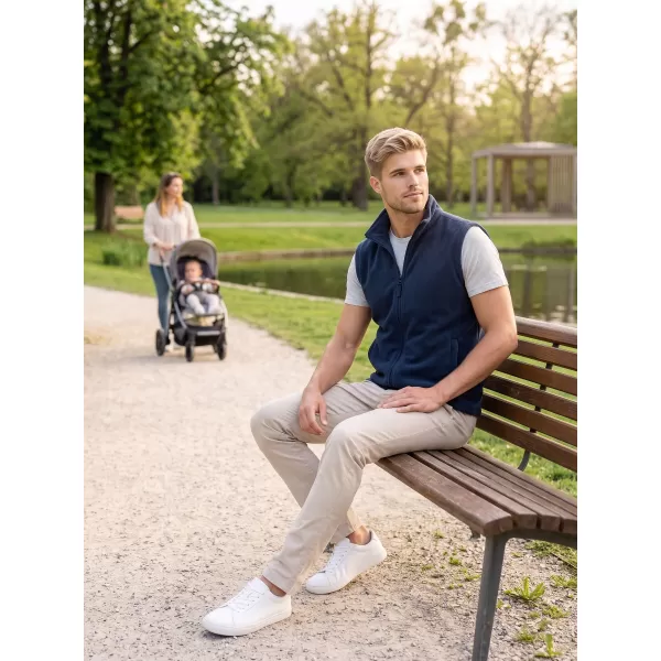  Fleecová unisex vesta ALTISPORT NoPrint NP/ALU815 NÁMORNÍCKA MODRÁ 