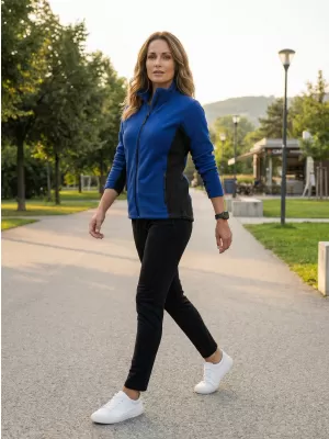 Dámska fleecová mikina ALTISPORT NoPrint NP/ALW825 KRÁĽOVSKÁ MODRÁ