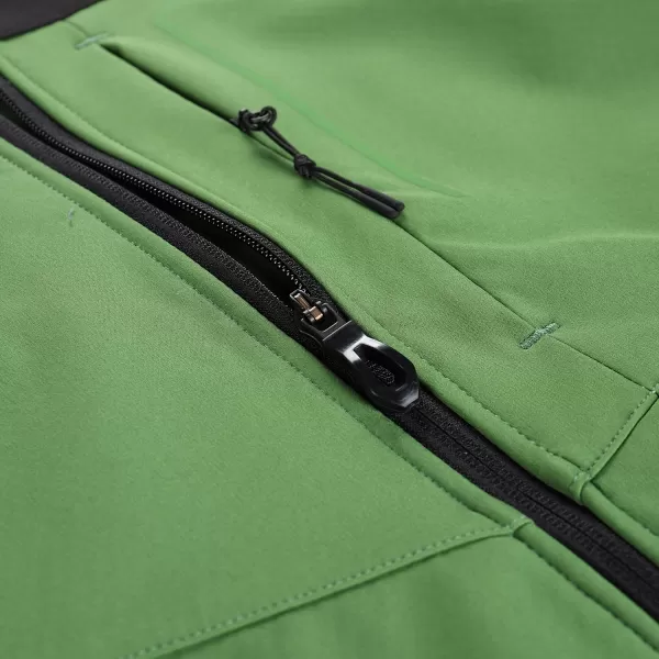  Pánska bunda so softshell ALPINE PRO ESPRIT MJCD622 ZELENÝ 
