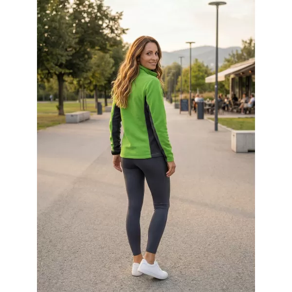  Dámska fleecová mikina ALTISPORT NoPrint NP/ALW825 JABLKOVO ZELENÉ 