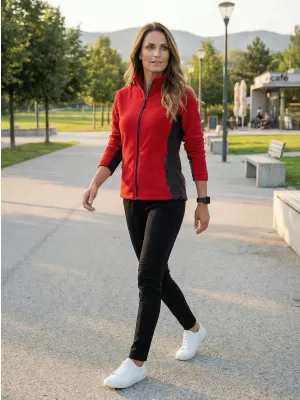 Dámska fleecová mikina ALTISPORT NoPrint NP/ALW825 ČERVENÁ