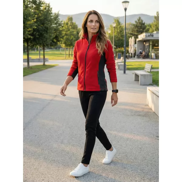  Dámska fleecová mikina ALTISPORT NoPrint NP/ALW825 ČERVENÁ 