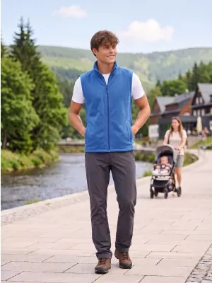 Fleecová unisex vesta ALTISPORT NoPrint NP/ALU815 AZÚROVO MODRÁ