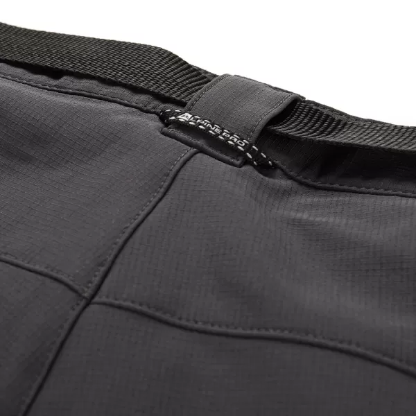  Pánske softshell nohavice ALPINE PRO CORB MPAD672 TMAVO ŠEDÝ 
