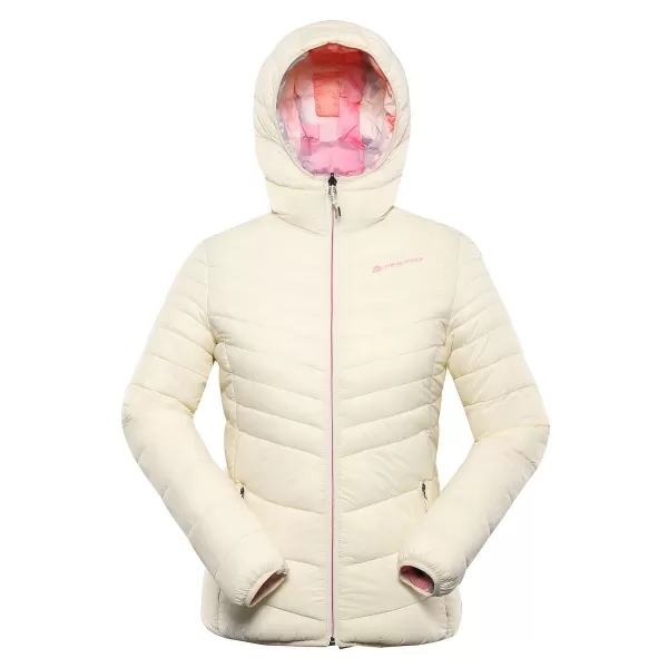 Dámska obojstranná bunda hi-therm ALPINE PRO EROMA LJCD595 KRÉMOVÁ 