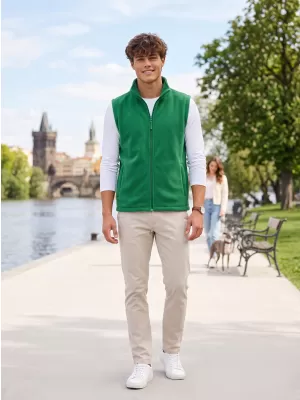 Fleecová unisex vesta ALTISPORT NoPrint NP/ALU815 STREDNE ZELENÁ