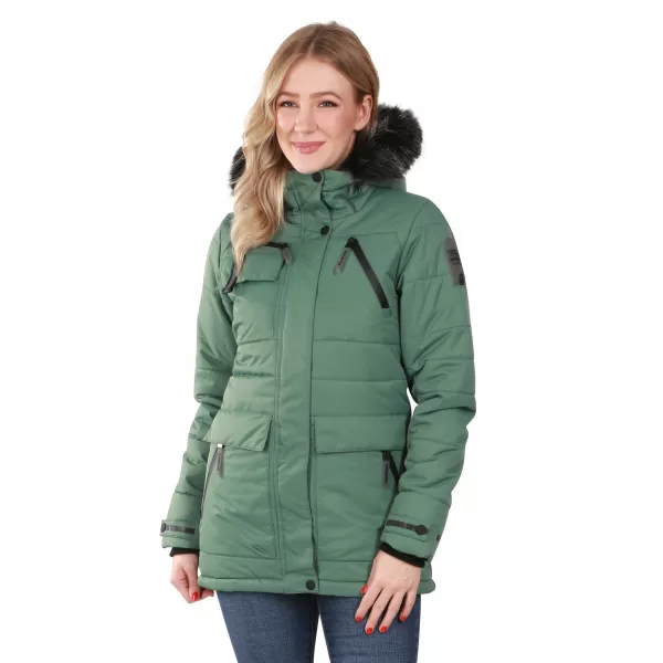  Dámska bunda ALPINE PRO Werda LJCD644 GREEN 