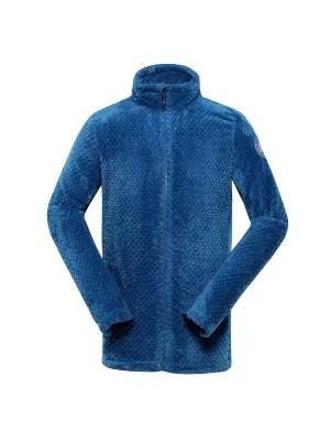 Teplá mikina ALPINE PRO LOMM MSWD388 MODRÝ MYKONOS