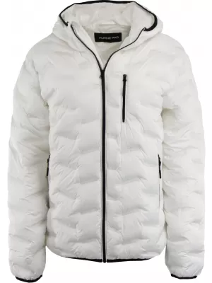 Pánska bunda ALPINE PRO MARED MJCD712 BIELA