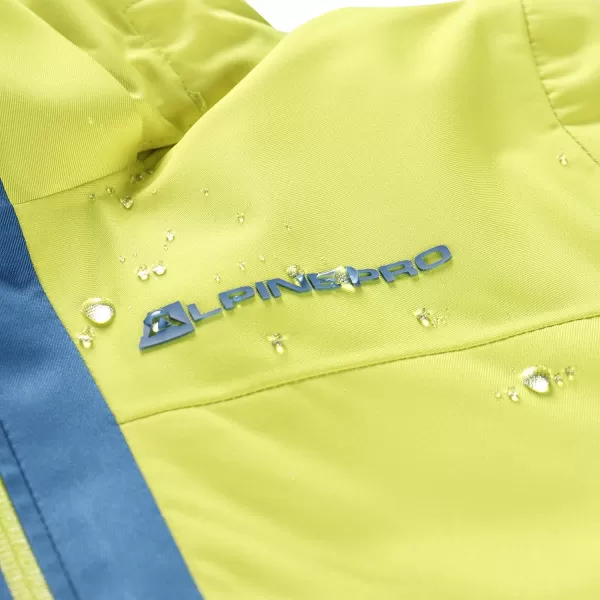  Detská lyžiarska bunda ALPINE PRO REAMO KJCB305 SVETLO ZELENÁ 